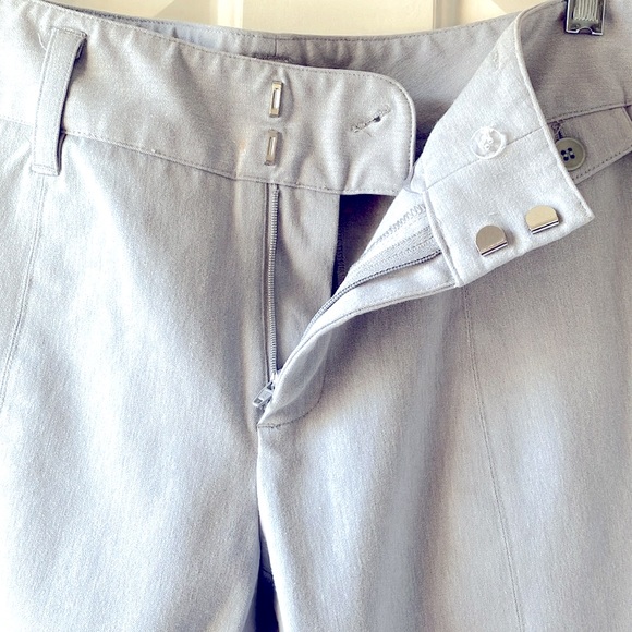 ECRU Women’s Cropped Cotton Blend Pants Light Gray Size 8 - Picture 8 of 14